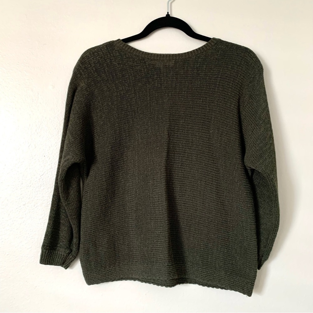 LOFT Green Knit Sweater
